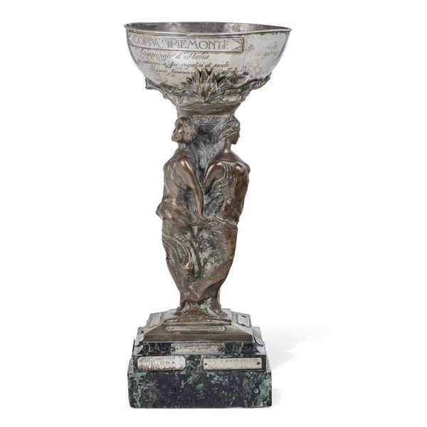 Trofeo remiero, Coppa Piemonte. Arte del primo quarto del XX secolo  - Asta Scultura - Associazione Nazionale - Case d'Asta italiane