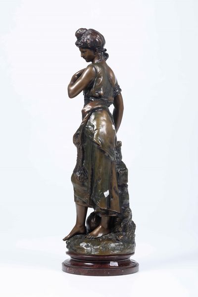 Hyppolite Moreau, Attribuito a : Figura femminile  - Asta Scultura - Associazione Nazionale - Case d'Asta italiane