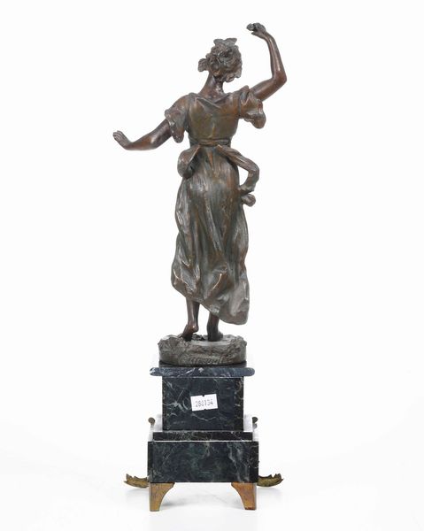 Dama Goutte de Rosee, da Rancoulet. XIX-XX secolo  - Asta Scultura - Associazione Nazionale - Case d'Asta italiane