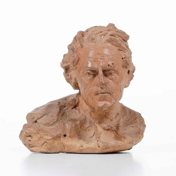 Testa virile, bozzetto in terracotta. Plasticatore del XIX-XX secolo  - Asta Scultura - Associazione Nazionale - Case d'Asta italiane