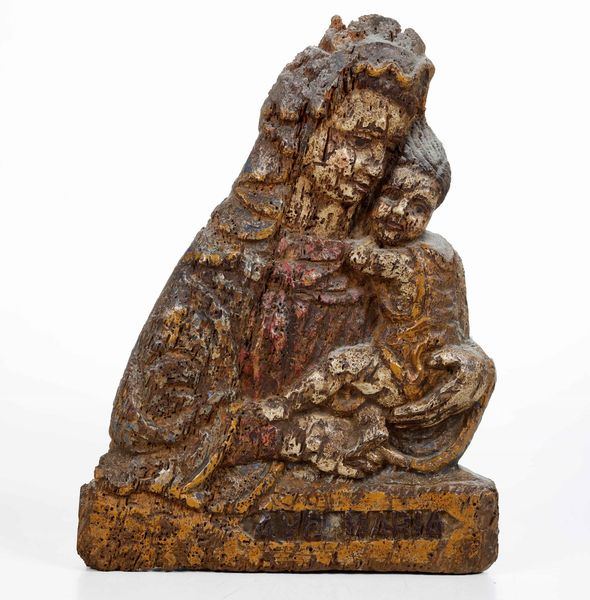 Madonna con Bambino nei modi dell'arte rinascimentale. XIX-XX secolo  - Asta Scultura - Associazione Nazionale - Case d'Asta italiane