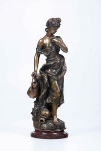 Hyppolite Moreau, Attribuito a : Figura femminile  - Asta Scultura - Associazione Nazionale - Case d'Asta italiane