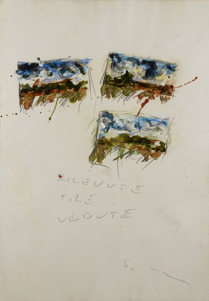 SCHIFANO MARIO (1934 - 1998) : Ricevute tre vedute.  - Asta Asta 421 | ARTE MODERNA E CONTEMPORANEA Online - Associazione Nazionale - Case d'Asta italiane