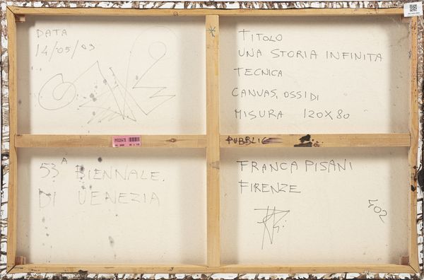 PISANI FRANCA (n. 1956) : Una storia infinita.  - Asta Asta 421 | ARTE MODERNA E CONTEMPORANEA Online - Associazione Nazionale - Case d'Asta italiane