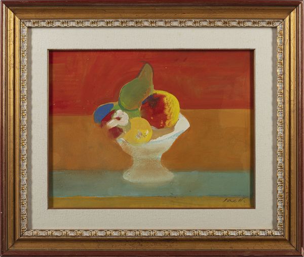 SAETTI BRUNO (1902 - 1984) : Vaso con frutta.  - Asta Asta 421 | ARTE MODERNA E CONTEMPORANEA Online - Associazione Nazionale - Case d'Asta italiane