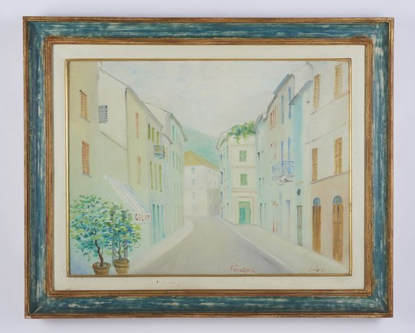 LILLONI UMBERTO (1898 - 1980) : Strada a Finalpia.  - Asta Asta 421 | ARTE MODERNA E CONTEMPORANEA Online - Associazione Nazionale - Case d'Asta italiane