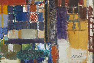 SAETTI BRUNO (1902 - 1984) : Composizione.  - Asta Asta 421 | ARTE MODERNA E CONTEMPORANEA Online - Associazione Nazionale - Case d'Asta italiane