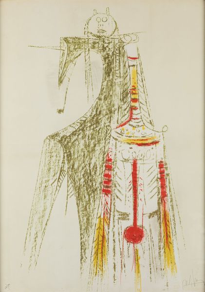 Wifredo Lam : Totem  - Asta Grafica e Multipli d'Autore - Associazione Nazionale - Case d'Asta italiane