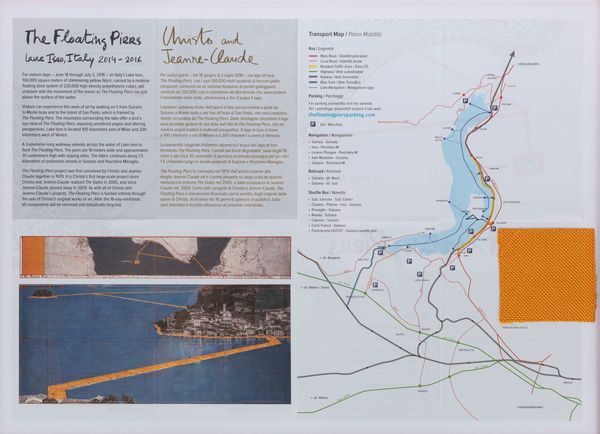 Christo : The Floating Piers, Lake Iseo, Italy  - Asta Grafica e Multipli d'Autore - Associazione Nazionale - Case d'Asta italiane