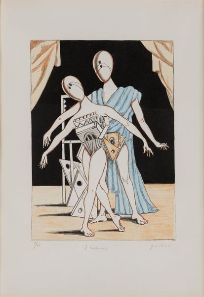 Giorgio de Chirico : I ballerini  - Asta Grafica e Multipli d'Autore - Associazione Nazionale - Case d'Asta italiane