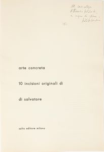 Nino Di Salvatore : Arte concreta  - Asta Grafica e Multipli d'Autore - Associazione Nazionale - Case d'Asta italiane