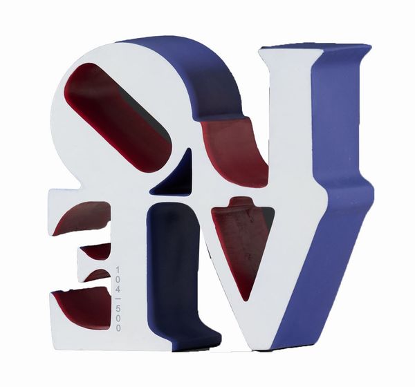 Robert Indiana Clark : Love Silver  - Asta Arte Moderna e Contemporanea - Associazione Nazionale - Case d'Asta italiane