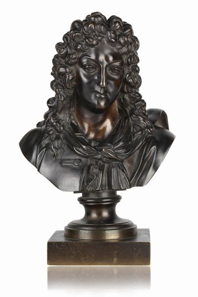 Busto di Jean Racine (1639-1699)  - Asta Cuprum. Reloaded. Bronzetti dal Medioevo all'800 - Associazione Nazionale - Case d'Asta italiane