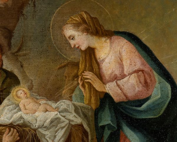 Natività  - scuola napoletana del XVIII secolo  - Asta Mobili e Oggetti d'Arte dal XVII all'inizio del XX Secolo - Associazione Nazionale - Case d'Asta italiane