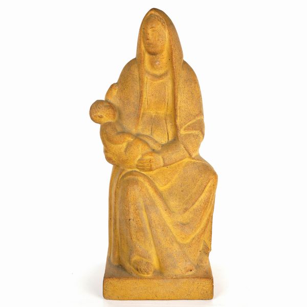 Costante Coter : Madonna con Bambino , scultura in volume  - Asta Smart Auction: Arredi, Dipinti, Sculture e altro a prezzi vantaggiosi - Associazione Nazionale - Case d'Asta italiane