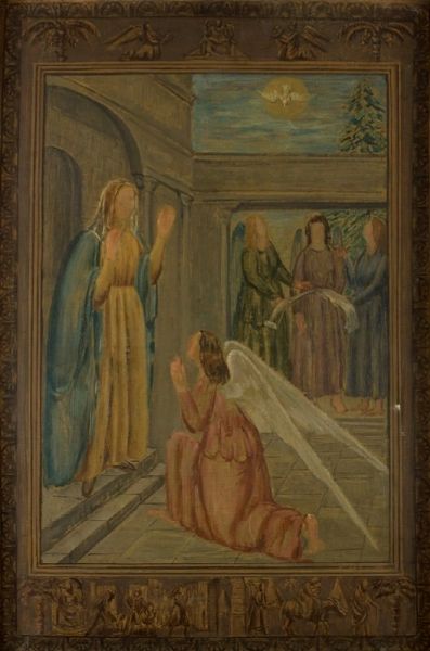 Carlo Socrate : Annunciazione, 1936  - Asta Smart Auction: Arredi, Dipinti, Sculture e altro a prezzi vantaggiosi - Associazione Nazionale - Case d'Asta italiane