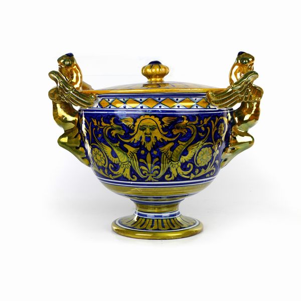 Cista in ceramica a lustro  - Asta Smart Auction: Arredi, Dipinti, Sculture e altro a prezzi vantaggiosi - Associazione Nazionale - Case d'Asta italiane