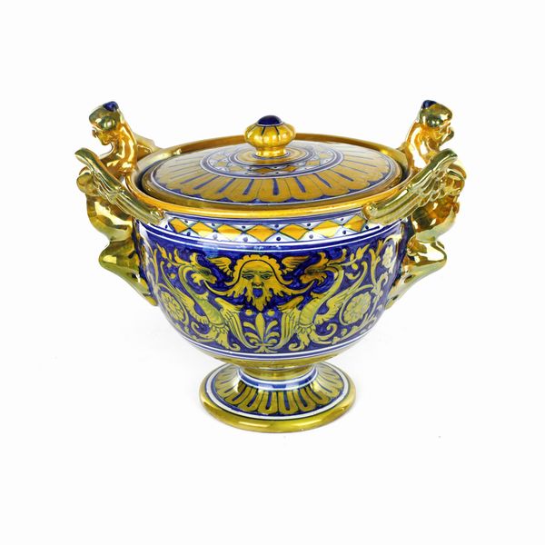 Cista in ceramica a lustro  - Asta Smart Auction: Arredi, Dipinti, Sculture e altro a prezzi vantaggiosi - Associazione Nazionale - Case d'Asta italiane