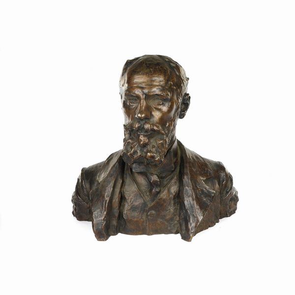 Busto virile in bronzo a patina bruna  - Asta Smart Auction: Arredi, Dipinti, Sculture e altro a prezzi vantaggiosi - Associazione Nazionale - Case d'Asta italiane