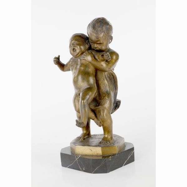 PIETRO PIRAINO : Coppia di bimbi  - Asta Smart Auction: Arredi, Dipinti, Sculture e altro a prezzi vantaggiosi - Associazione Nazionale - Case d'Asta italiane