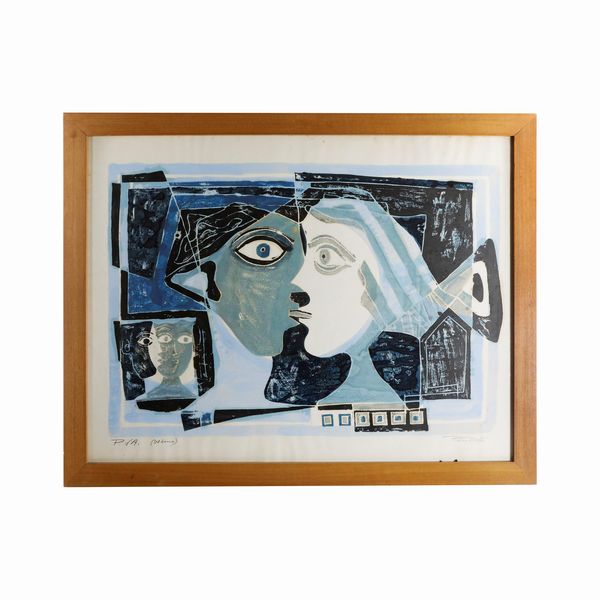 PIERO ZUFFI : Il bacio, multiplo su carta  - Asta Smart Auction: Arredi, Dipinti, Sculture e altro a prezzi vantaggiosi - Associazione Nazionale - Case d'Asta italiane