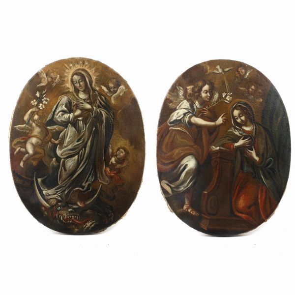 Annunciazione della Vergine e Immacolata Concezione  - Asta Smart Auction: Arredi, Dipinti, Sculture e altro a prezzi vantaggiosi - Associazione Nazionale - Case d'Asta italiane