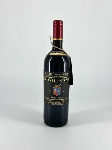 Biondi Santi, Tenuta Greppo Brunello di Montalcino Riserva  - Asta Vini e Distillati. D'Annata, Pregiati e da Collezione - Associazione Nazionale - Case d'Asta italiane