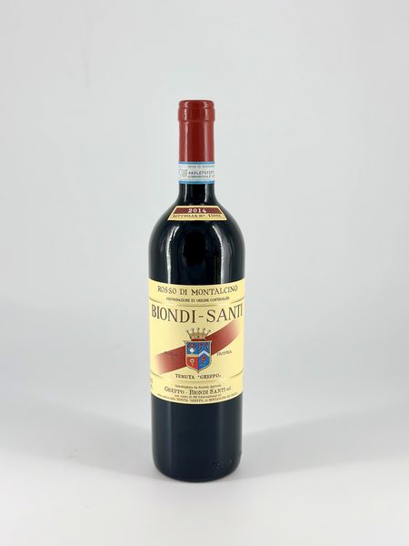 Biondi Santi, Tenuta Greppo Rosso di Montalcino, Fascia Rossa  - Asta Vini e Distillati. D'Annata, Pregiati e da Collezione - Associazione Nazionale - Case d'Asta italiane