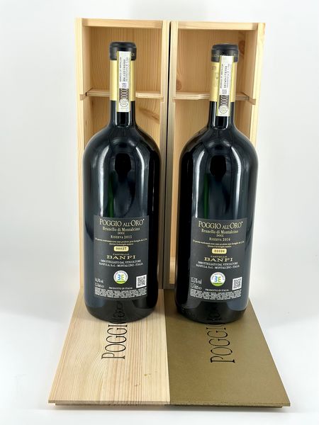 Castello Banfi, Poggio all'Oro Brunello di Montalcino Riserva  - Asta Vini e Distillati. D'Annata, Pregiati e da Collezione - Associazione Nazionale - Case d'Asta italiane