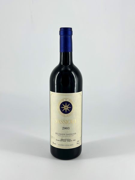 Tenuta San Guido Bolgheri, Sassicaia  - Asta Vini e Distillati. D'Annata, Pregiati e da Collezione - Associazione Nazionale - Case d'Asta italiane