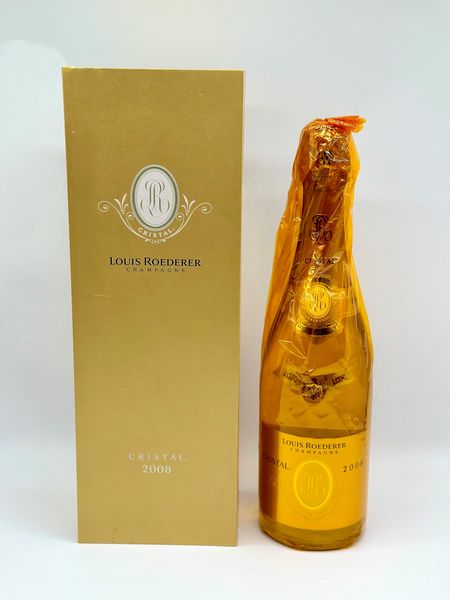 Louis Roederer, Cristal Brut Vintage 2008  - Asta Vini e Distillati. D'Annata, Pregiati e da Collezione - Associazione Nazionale - Case d'Asta italiane