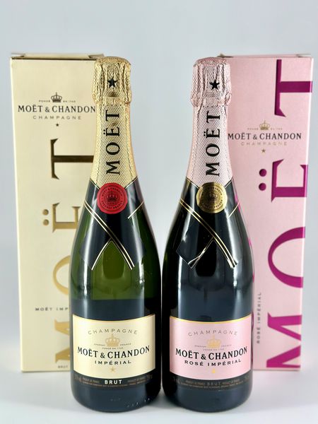 Moët & Chandon, Brut Imperial - Moët & Chandon, Rosé Imperial  - Asta Vini e Distillati. D'Annata, Pregiati e da Collezione - Associazione Nazionale - Case d'Asta italiane