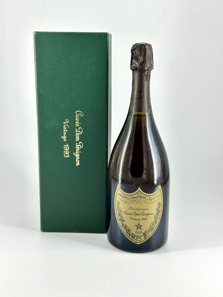 Moët et Chandon, Dom Pérignon Vintage Brut 1993  - Asta Vini e Distillati. D'Annata, Pregiati e da Collezione - Associazione Nazionale - Case d'Asta italiane
