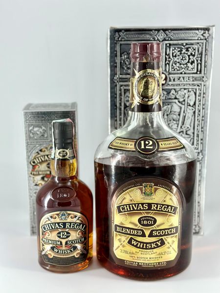 Chivas Regal 12 Year Old Blended Scotch Whisky  - Asta Vini e Distillati. D'Annata, Pregiati e da Collezione - Associazione Nazionale - Case d'Asta italiane