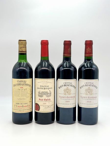 Château Grand Bouquey Saint-Emilion, Château Balestard La Torrelle Grand Cru Classè, Château Haut-Beausejour Saint-Estephe  - Asta Vini e Distillati. D'Annata, Pregiati e da Collezione - Associazione Nazionale - Case d'Asta italiane