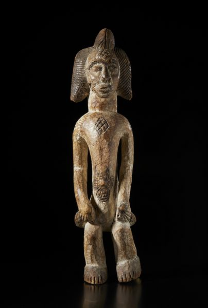 Punu - Gabon : Scultura antropomorfa. Legno, pigmenti e caolino.  - Asta Asta 422 | AFRICA, OCEANIA E AMERICHE - ARTIGIANATO AFRICANO: VARI COMMITTENTI E SELEZIONE DALLA COLLEZIONE BARTOLOMUCCI Online - Associazione Nazionale - Case d'Asta italiane