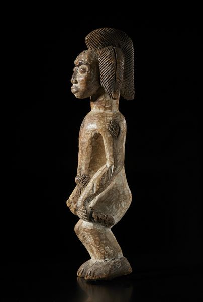 Punu - Gabon : Scultura antropomorfa. Legno, pigmenti e caolino.  - Asta Asta 422 | AFRICA, OCEANIA E AMERICHE - ARTIGIANATO AFRICANO: VARI COMMITTENTI E SELEZIONE DALLA COLLEZIONE BARTOLOMUCCI Online - Associazione Nazionale - Case d'Asta italiane