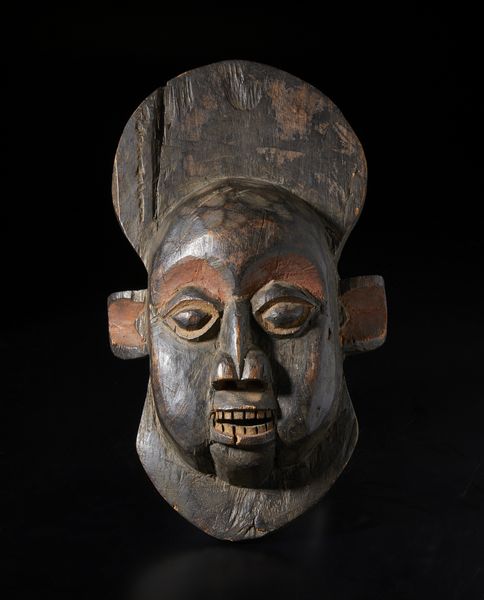 Bamikele - Camerun : Maschera antropomorfa. Legno duro a patina scura e pigmento Woodcam.  - Asta Asta 422 | AFRICA, OCEANIA E AMERICHE - ARTIGIANATO AFRICANO: VARI COMMITTENTI E SELEZIONE DALLA COLLEZIONE BARTOLOMUCCI Online - Associazione Nazionale - Case d'Asta italiane