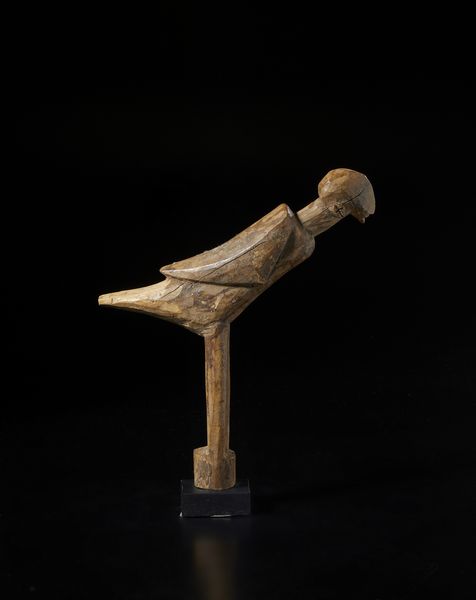 Lobi - Burkina Faso : Scultura zoomorfa Bateba a forma di uccello.Legno duro a patina chiara.  - Asta Asta 422 | AFRICA, OCEANIA E AMERICHE - ARTIGIANATO AFRICANO: VARI COMMITTENTI E SELEZIONE DALLA COLLEZIONE BARTOLOMUCCI Online - Associazione Nazionale - Case d'Asta italiane