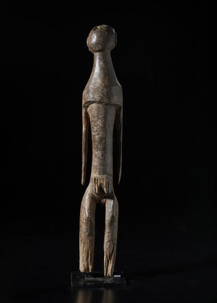 Chamba, Nigeria : Scultura antropomorfa femminile. Legno a patina scura.  - Asta Asta 422 | AFRICA, OCEANIA E AMERICHE - ARTIGIANATO AFRICANO: VARI COMMITTENTI E SELEZIONE DALLA COLLEZIONE BARTOLOMUCCI Online - Associazione Nazionale - Case d'Asta italiane