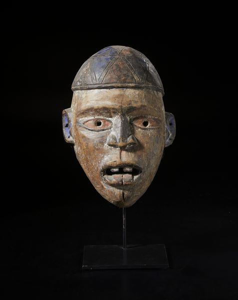 Kongo - Repubblica Democratica del Congo : Maschera antropomorfa. Legno e pigmenti.  - Asta Asta 422 | AFRICA, OCEANIA E AMERICHE - ARTIGIANATO AFRICANO: VARI COMMITTENTI E SELEZIONE DALLA COLLEZIONE BARTOLOMUCCI Online - Associazione Nazionale - Case d'Asta italiane