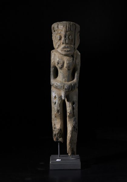 Fon - Nigeria/Benin : Scultura antropomorfa. Legno.  - Asta Asta 422 | AFRICA, OCEANIA E AMERICHE - ARTIGIANATO AFRICANO: VARI COMMITTENTI E SELEZIONE DALLA COLLEZIONE BARTOLOMUCCI Online - Associazione Nazionale - Case d'Asta italiane