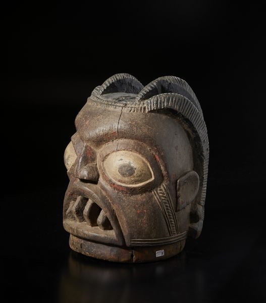 Yoruba -Nigeria : Grande maschera casco Epa. Legno duro e pigmenti.  - Asta Asta 422 | AFRICA, OCEANIA E AMERICHE - ARTIGIANATO AFRICANO: VARI COMMITTENTI E SELEZIONE DALLA COLLEZIONE BARTOLOMUCCI Online - Associazione Nazionale - Case d'Asta italiane