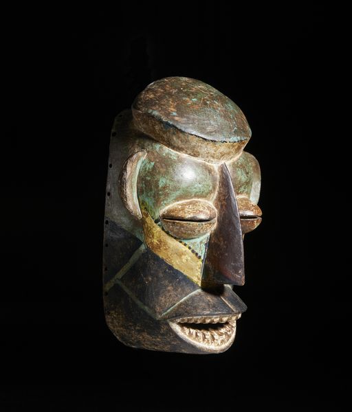 Baule - Costa d'Avorio : Maschera antropomorfa. Legno e pigmenti.  - Asta Asta 422 | AFRICA, OCEANIA E AMERICHE - ARTIGIANATO AFRICANO: VARI COMMITTENTI E SELEZIONE DALLA COLLEZIONE BARTOLOMUCCI Online - Associazione Nazionale - Case d'Asta italiane