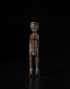 Luvale - Zambia/Angola - Scultura antropomorfa Luvale.  Legno duro a patina scura.