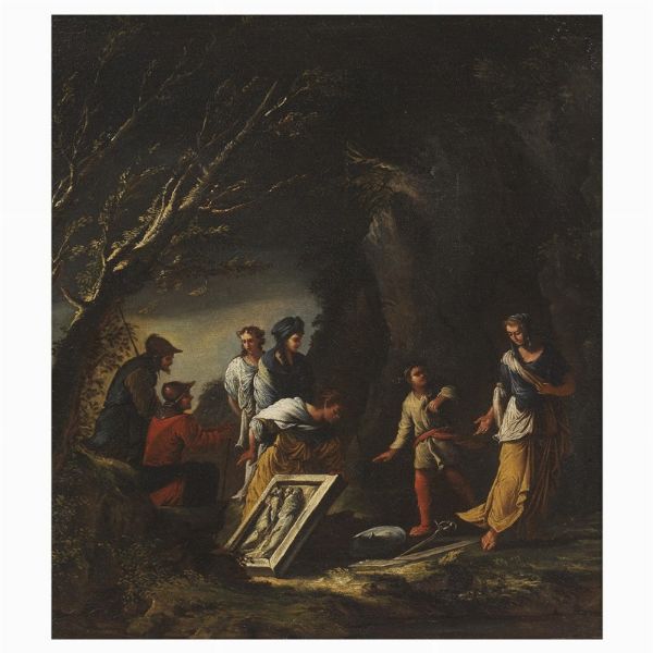 Scuola di Salvator Rosa, sec. XVIII  - Asta ARCADE I DIPINTI DAL XVI AL XVIII SECOLO - Associazione Nazionale - Case d'Asta italiane