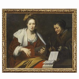 Seguace di Bernardo Strozzi, sec. XVII  - Asta ARCADE I DIPINTI DAL XVI AL XVIII SECOLO - Associazione Nazionale - Case d'Asta italiane