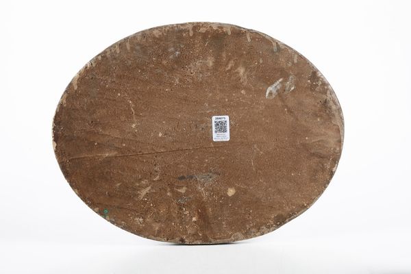 Targa raffigurante la caccia al leone. <BR>Persia, XIX secolo.  - Asta Maioliche e Porcellane - Associazione Nazionale - Case d'Asta italiane