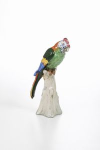 Figura di pappagallo, XX secolo.  - Asta Maioliche e Porcellane - Associazione Nazionale - Case d'Asta italiane