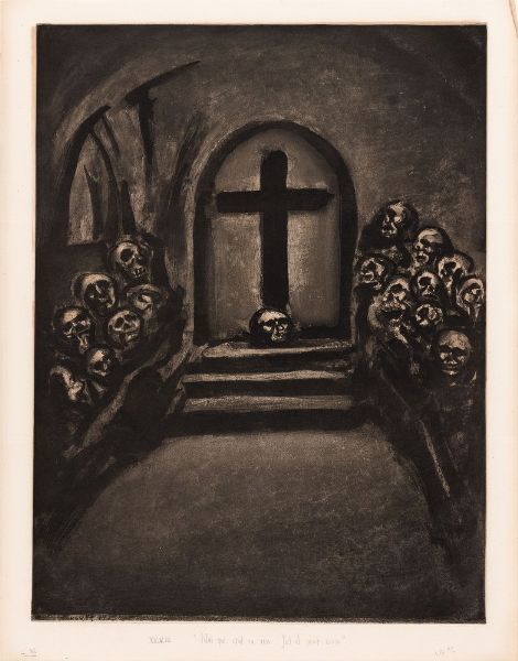 GEORGES ROUAULT : Celui qui croit en moi, fût-il mort, vivra  - Asta Prints & Multiples - Associazione Nazionale - Case d'Asta italiane